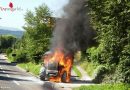 Oö: Zwei Feuerwehren bei brennendem Lader “Manitu” in Vöcklabruck im Einsatz