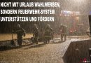 Auf Stimmenfang mit Feuerwehrurlaub bei Katastrophen statt System nachhaltig unterstützen?