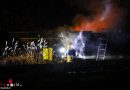 Oö: Brennende Saunahütte in Wallern