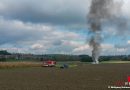 Oö: Am Vortag beübt, tags darauf Realität: Brennender Traktor am Feld in Wallern