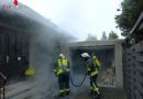 Deutschland: Mülltonnen brennen an Gebäude → Rauchmelder verhindern Schlimmeres