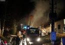 Oö: Großeinsatz mit 12 Feuerwehren bei Brand in einer Tischlerei in Wartberg an der Krems