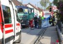 Oö: Pensionistin mit Rollator in Waizenkirchen von Lkw überrollt und schwerst verletzt