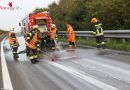 Oö: Flüssigbeton auf Autobahn in Weißkirchen an der Traun verloren