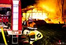Vbg: Zwei Stadel-Vollbrände innerhalb von zwei Stunden im Umkreis von 1 km