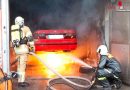 Vbg: Pkw nach Schweißarbeiten in Werkstatt in Weiler in Flammen