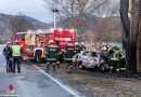 Nö: Pkw kracht auf B3 gegen Baum und geht in Flammen auf → Lenker eingeklemmt und getötet