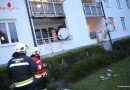 Oö: Welser Feuerwehr nach Brand auf Balkon im Einsatz