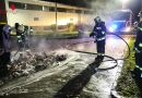 Oö: Brand eines Müllcontainers in Wels-Lichtenegg