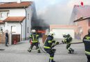 Oö: Vollbrand einer Garage in Wels