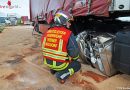 Nö: Bergungsarbeiten nach Lkw-Auffahrunfall auf der A3 bei Wiener Neudorf