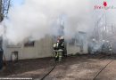 Oö: Brand einer Modellbau-Werkstatt in Cotainern in Wolfern