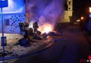 Nö: Restmüllcontainer brennen neben AHS-Gebäude in Wolkersdorf