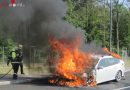 Nö: Autovollbrand auf der A2 in Wiener Neustadt