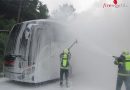 Nö: Reisebus bei Wiener Neustadt in Vollbrand – 28 Personen unverletzt