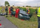 Nö: Familie mit Kindern bei Fahrzeugüberschlag bei Wr. Neustadt verletzt