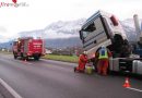 Oö: Ölspur nach Motorschaden bei einem Lkw