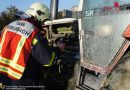 Nö: Traktorbrand dank mitgeführter Handfeuerlöscher mit glimpflichen Ausgang