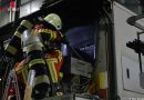 D: Brand in einer Maschine erfordert Einsatz der Feuerwehr