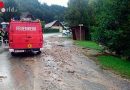 Ktn: 15 Feuerwehren in Rosental mit Unwettereinsätzen beschäftigt