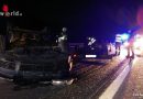 Nö: Hängergespann verliert bei Unfall auf der A4 verlasteten Pkw