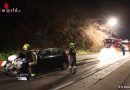 Nö: Pkw kracht gegen Felsmauer