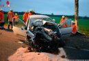 D: Frau prallt mit ihrem Pkw gegen einen Baum