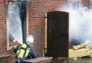 D: Nebengebäude in Vollbrand