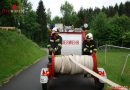 Oö: Großübung mit fünf Feuerwehren aus drei Gemeinden