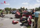 Nö: Kollision zwischen Pkw und Glastransporter fordert zwei Schwerverletzte
