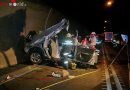 Oö: Schwerverletzter Fahrzeuglenker bei Unfall in einem Autobahntunnel