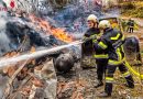 Nö: Großbrand in Ortszentrum von Großreinprechts in Lichtenau (+Video)