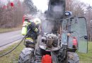 Nö: Traktorbrand in Hollenburg rasch gelöscht
