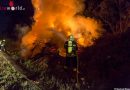 Nö: Vollbrand eines Holzhaufens in Krems (+Video)