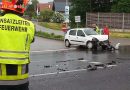 Oö: Pkw prallt gegen einen Betonmischwagen