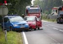 Oö: Verkehrsunfall mit Rettungsfahrzeug forderte zwei Verletzte