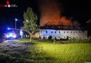 Oö: Brand in einem aufgelassenen Bauernhof