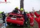 Nö: Pkw prallt gegen einen Baum -> Menschenrettung für die Feuerwehr