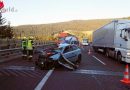 Stmk: Unfall zwischen Pkw und Lkw auf der A2 vor dem Herzogbergtunnel