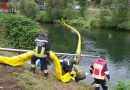 Nö: Zwei Feuerwehren bei Öltreiben auf der Traisen im Einsatz