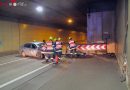 Oö: Fahrzeuglenker prallt im Tunnel der A9 in eine Pannenbucht