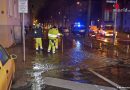 Bayern: Überflutung und Beschädigung der Fahrbahndecke durch Wasserrohrbruch