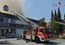 Bayern: Brand auf Flachdach löst Großeinsatz aus