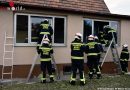 Nö: Feuerwehrübung in Wiener Neudorfer Abbruchhaus