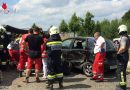 Bgld: Lenker nach Verkehrsunfall rasch aus Unfallfahrzeug gerettet