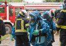Bgld: Gefährliche Stoffe Zug des Mittelburgenlands übte in Oberpullendorf
