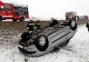 Nö: Fahrzeugüberschlag bei der Waldschenke auf der L100