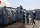 Nö: Aufmerksamer Lkw-Lenker bemerkt Brand auf geladener Mulde