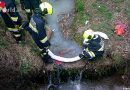 Nö: Nicht fachgerecht entsorgte Malerfarbe gelangt in den Buchbach