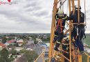 Nö: Sichereres Arbeiten in großen Höhen – Übung auf einem Turmdrehkran